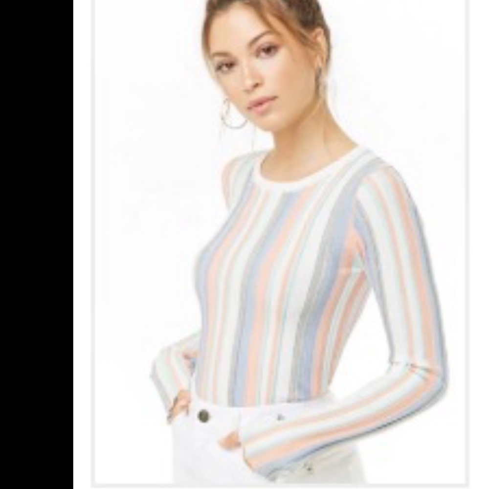 Stripped long sleeve shirt